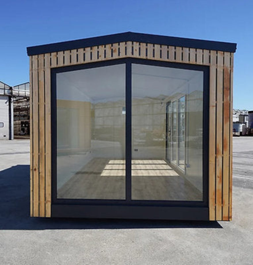 Contenedor de oficina 18 m² (6×3 m) – módulo prefabricado profesional aislado para uso empresarial