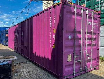 Contenedor marítimo High Cube (HC) de 40 pies usado – mayor altura para almacenamiento y logística industrial