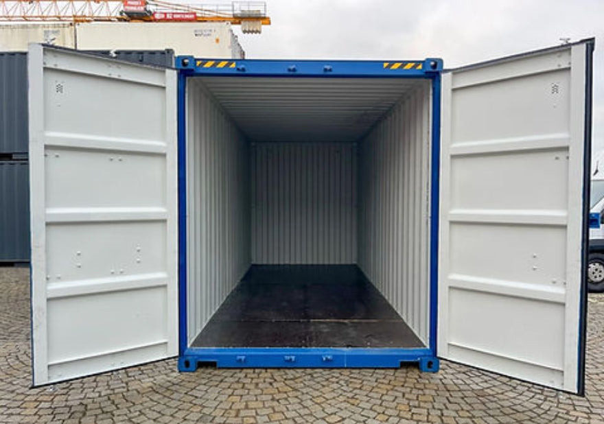 Contenedor marítimo de 20 pies High Cube (HC) de ocasión – almacenamiento industrial reforzado