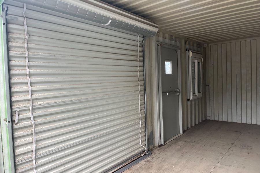 Contenedor marítimo de 20 pies modificado – oficina / almacén industrial personalizado