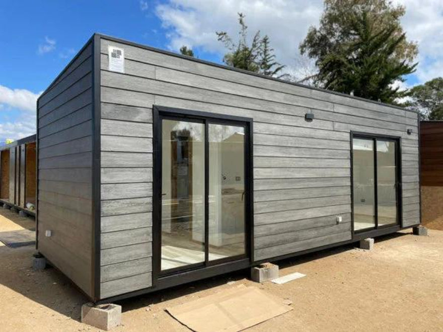 Módulo prefabricado Edison 24 m² – espacio habitable con dormitorio, baño y mayor amplitud interior