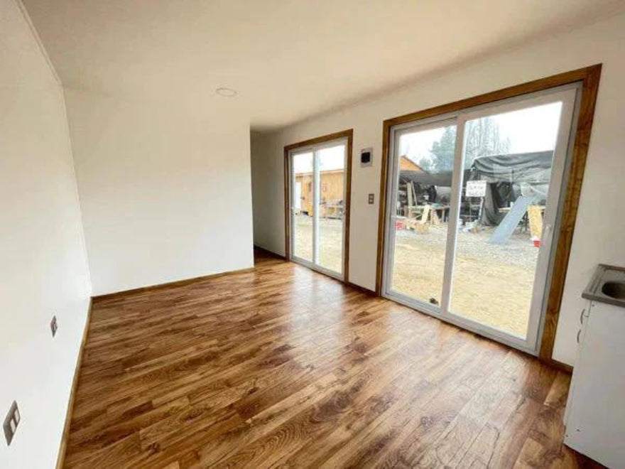 Módulo prefabricado Fernández 18 m² – espacio habitable compacto con dormitorio, baño y zona de estar