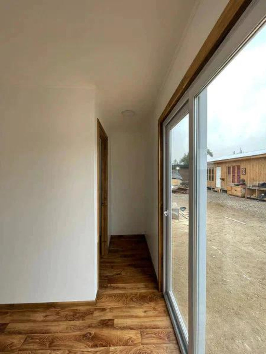 Módulo prefabricado Fernández 18 m² – espacio habitable compacto con dormitorio, baño y zona de estar
