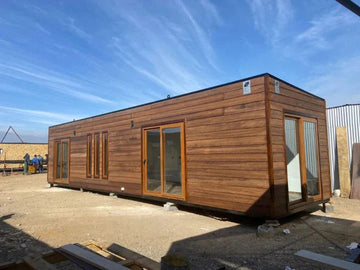 Módulo prefabricado González 36 m² – espacio habitable con dormitorio, baño y zona de estar