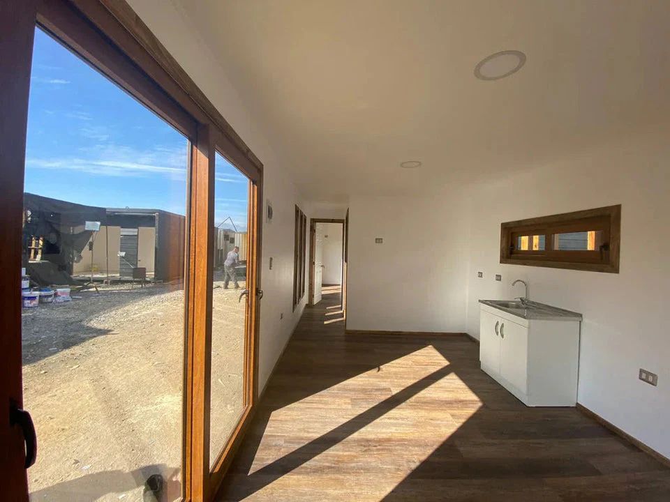 Módulo prefabricado González 36 m² – espacio habitable con dormitorio, baño y zona de estar