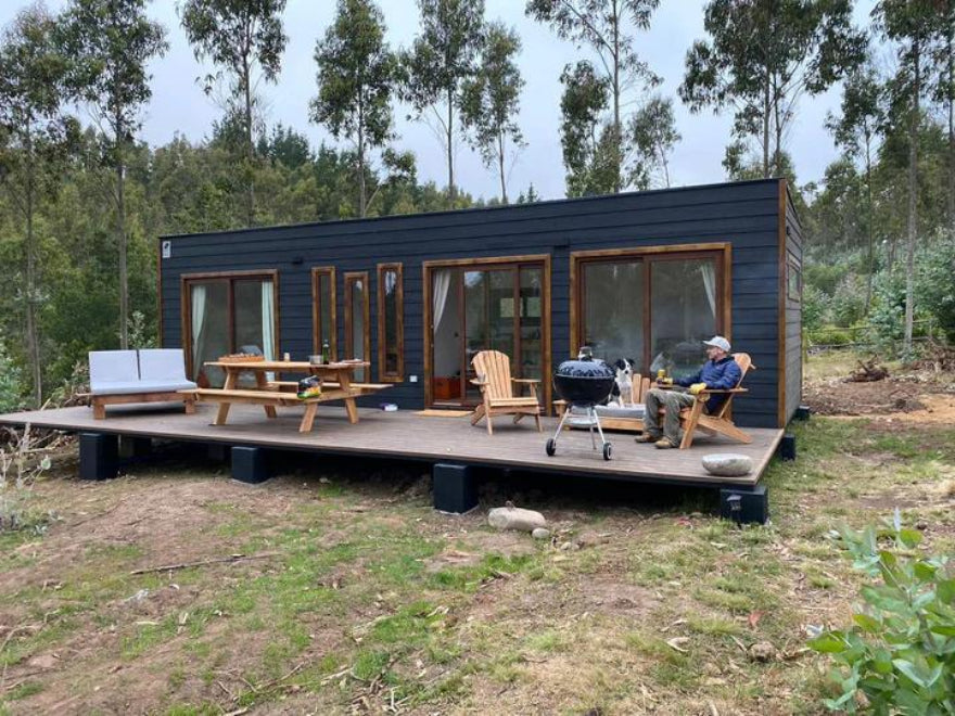 Módulo prefabricado Leyton 30 m² – 2 dormitorios, baño y zona de estar para uso residencial flexible