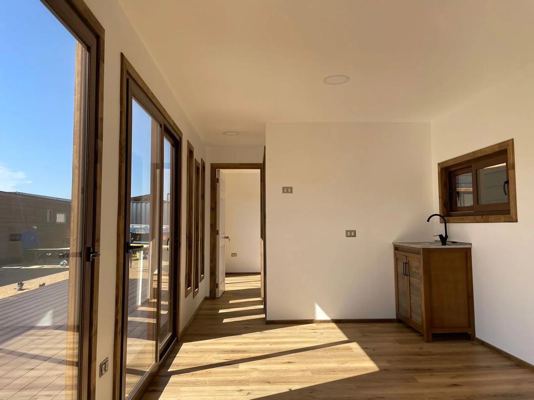 Módulo prefabricado Leyton 30 m² – 2 dormitorios, baño y zona de estar para uso residencial flexible