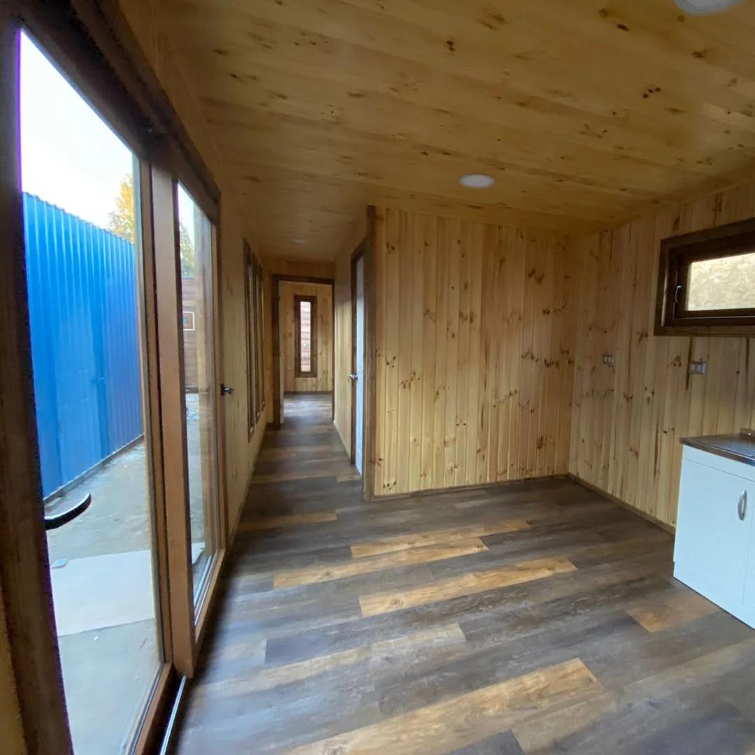 Módulo prefabricado tipo Casa Carus 36 m² – vivienda modular completa con 2 dormitorios, 2 baños y zona común